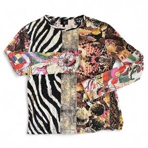 Vintage Roberto Cavalli Patterned Long Sleeve